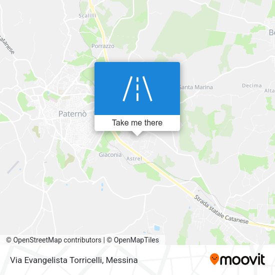 Via Evangelista Torricelli map