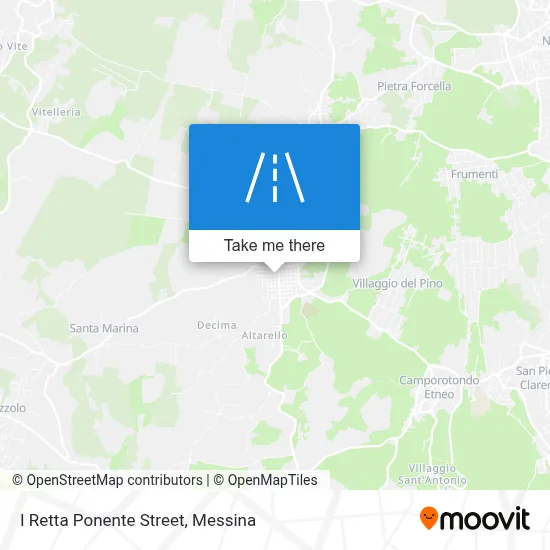 I Retta Ponente Street map