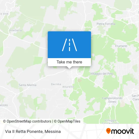 II Retta Ponente Street map