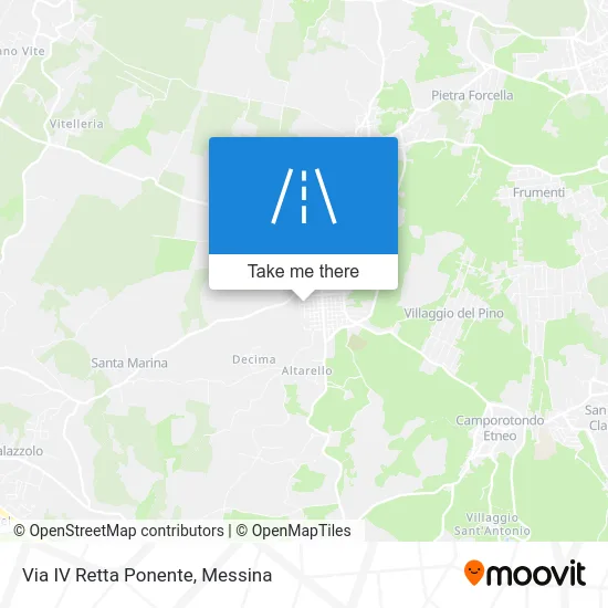IV Retta Ponente Street map