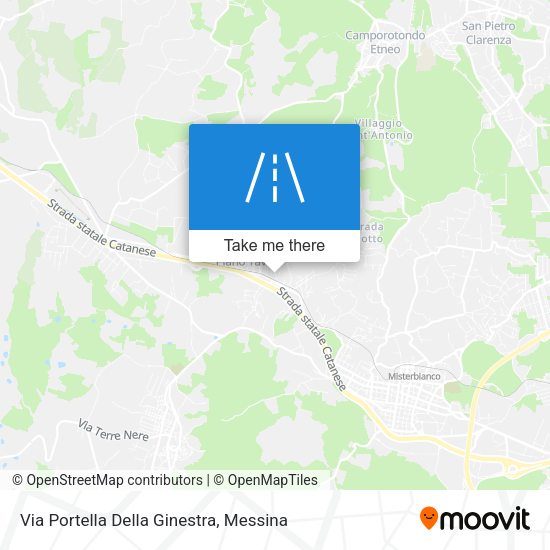 Via Portella Della Ginestra map