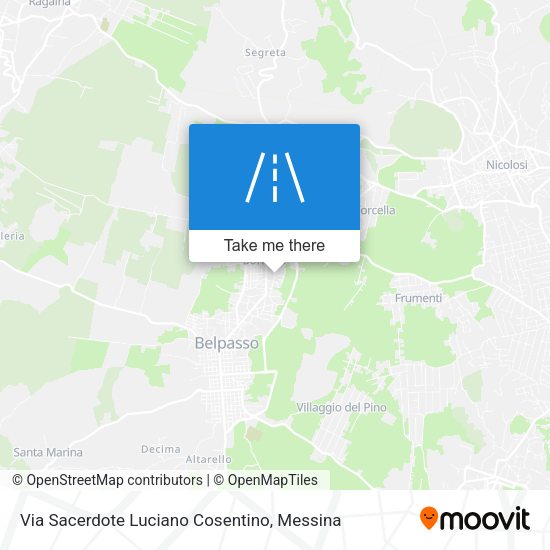 Via Sacerdote Luciano Cosentino map