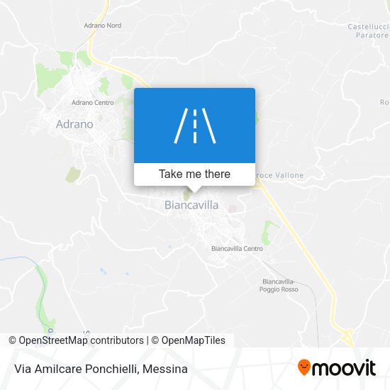 Via Amilcare Ponchielli map