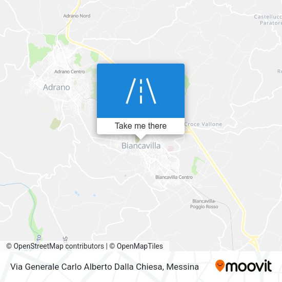 Via Generale Carlo Alberto Dalla Chiesa map