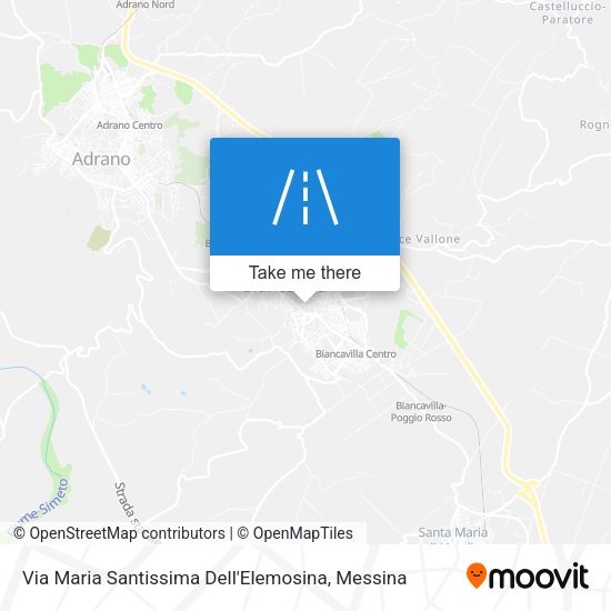 Via Maria Santissima Dell'Elemosina map