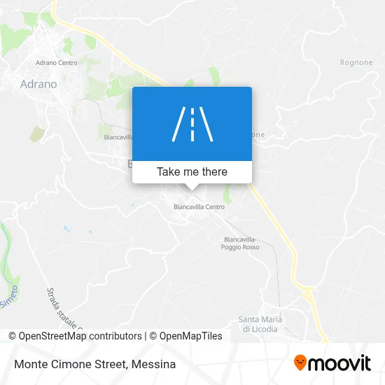 Monte Cimone Street map