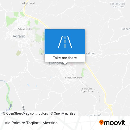 Via Palmiro Togliatti map