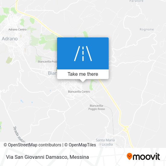 Via San Giovanni Damasco map