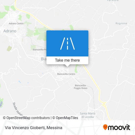 Via Vincenzo Gioberti map