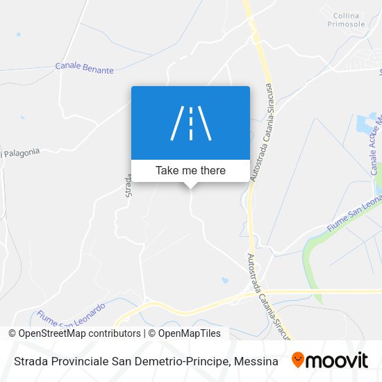 Strada Provinciale San Demetrio-Principe map