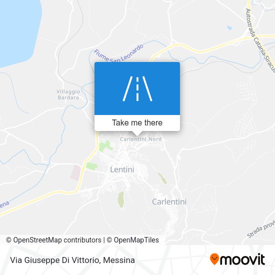 Via Giuseppe Di Vittorio map