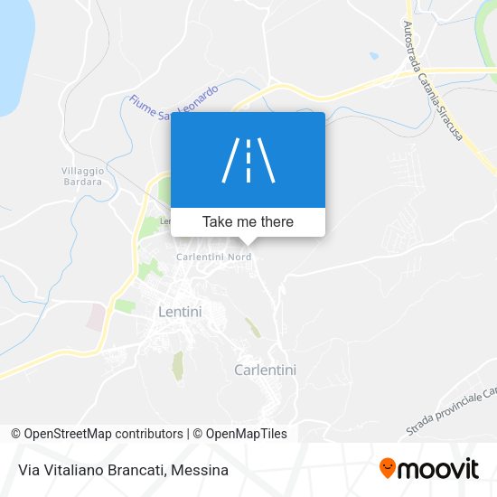 Via Vitaliano Brancati map