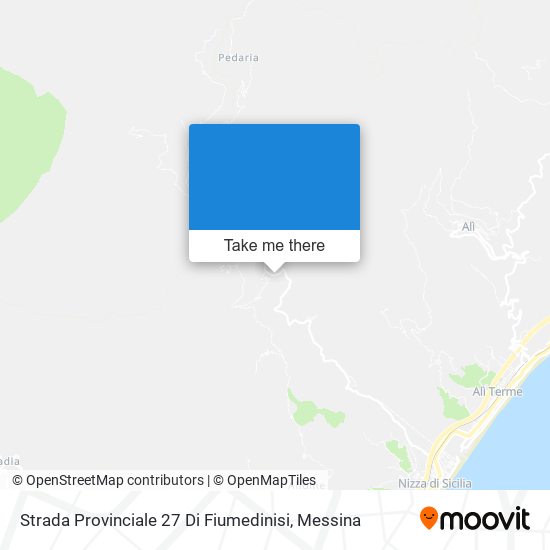 Strada Provinciale 27 Di Fiumedinisi map