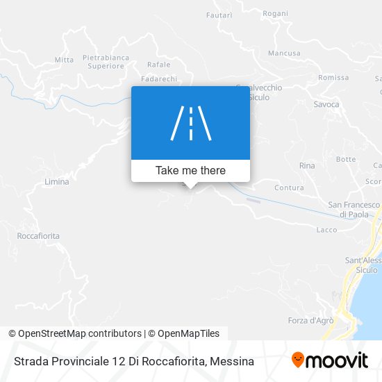 Strada Provinciale 12 Di Roccafiorita map
