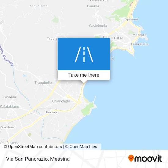 Via San Pancrazio map