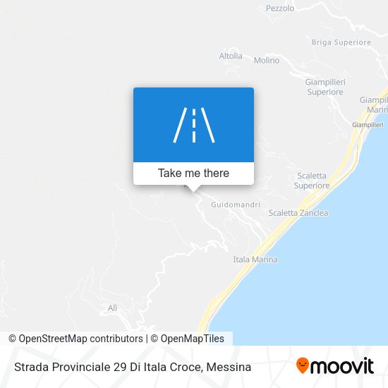Strada Provinciale 29 Di Itala Croce map