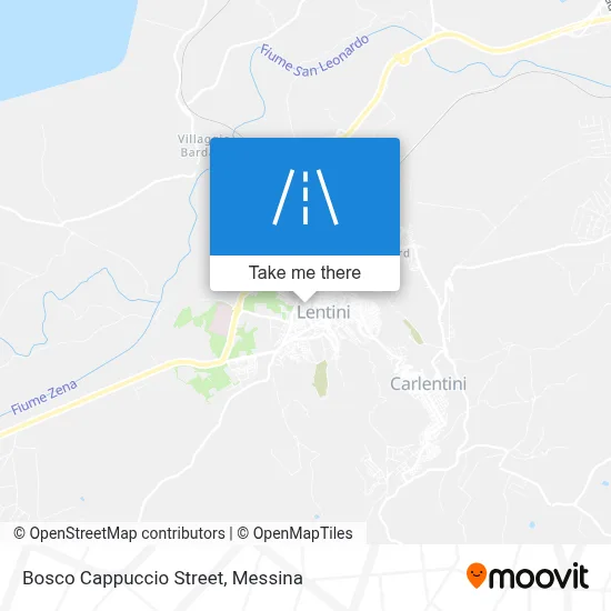 Bosco Cappuccio Street map