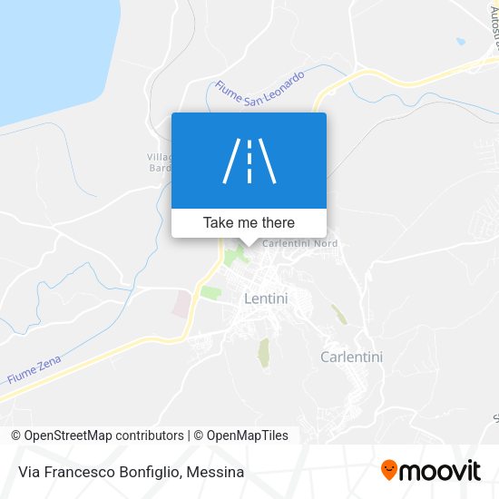 Via Francesco Bonfiglio map