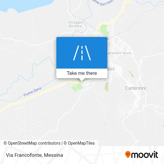 Via Francofonte map