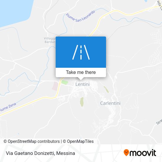 Via Gaetano Donizetti map