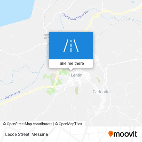 Lecce Street map
