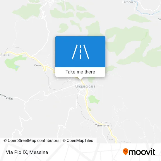 Via Pio IX map