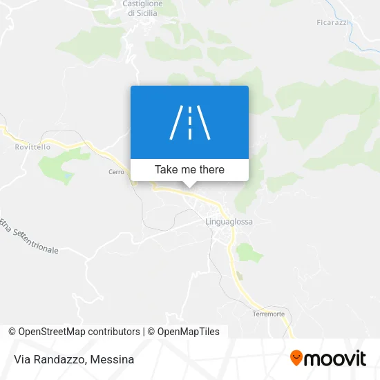 Via Randazzo map