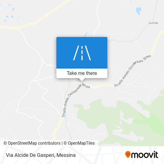 Via Alcide De Gasperi map