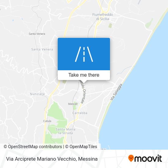 Via Arciprete Mariano Vecchio map