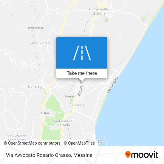 Via Avvocato Rosario Grasso map