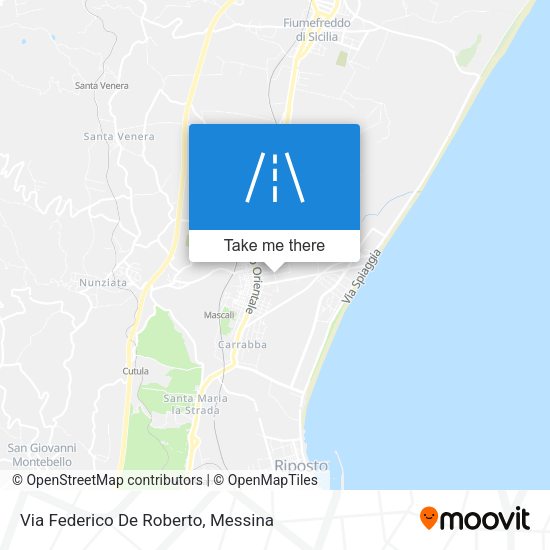 Via Federico De Roberto map
