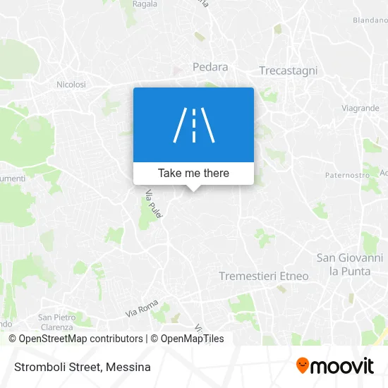 Stromboli Street map
