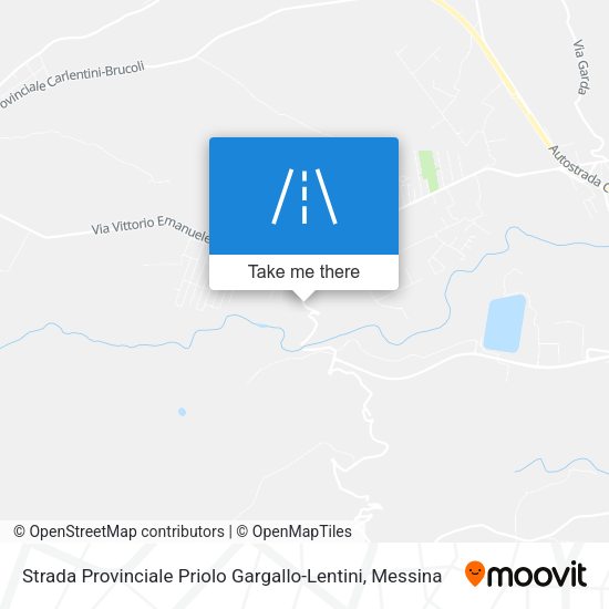 Strada Provinciale Priolo Gargallo-Lentini map