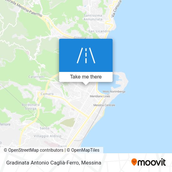 Gradinata Antonio Caglià-Ferro map