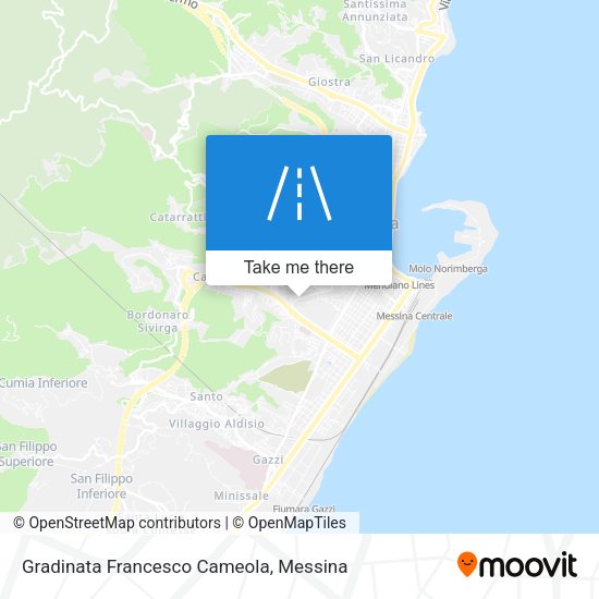 Gradinata Francesco Cameola map