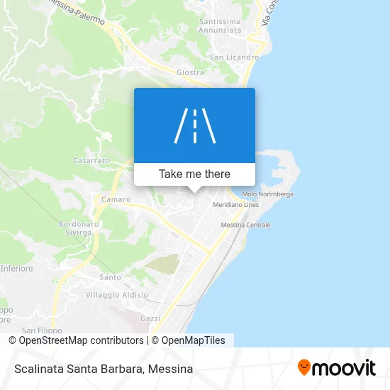 Scalinata Santa Barbara map