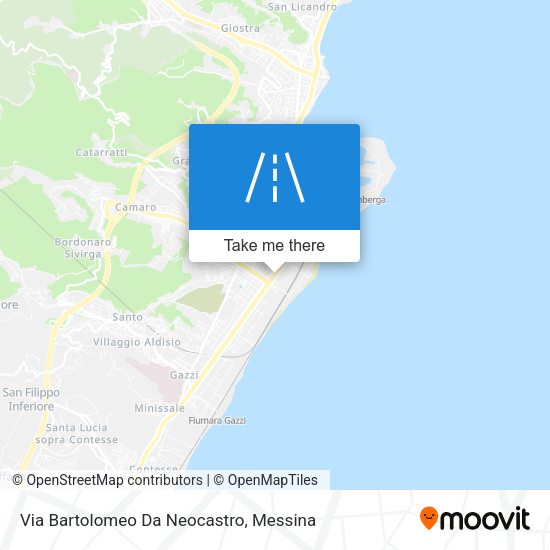 Via Bartolomeo Da Neocastro map