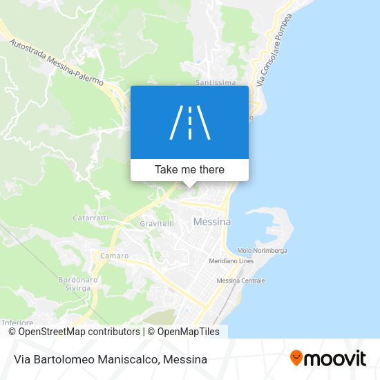 Via Bartolomeo Maniscalco map