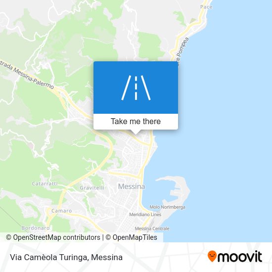 Via Camèola Turinga map