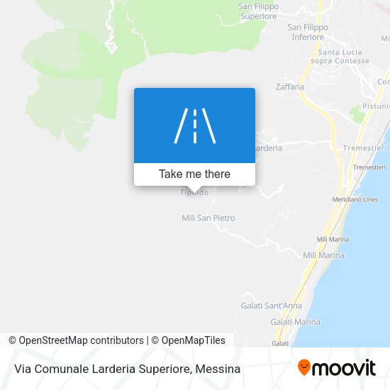 Via Comunale Larderia Superiore map