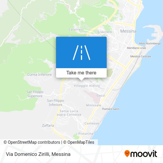 Via Domenico Zirilli map
