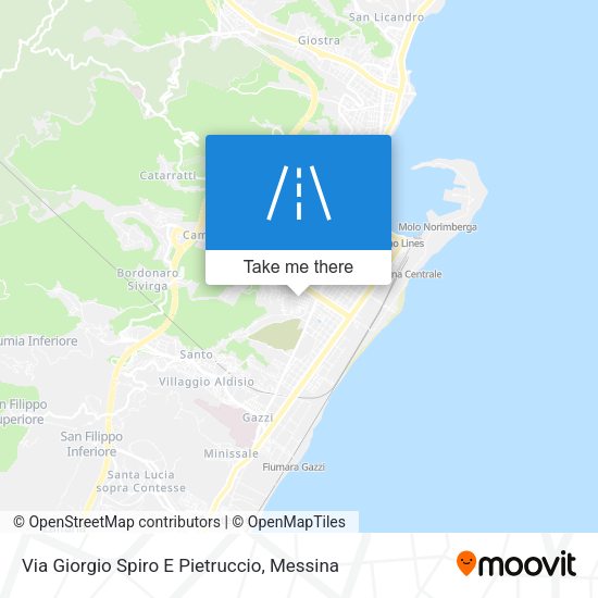 Via Giorgio Spiro E Pietruccio map