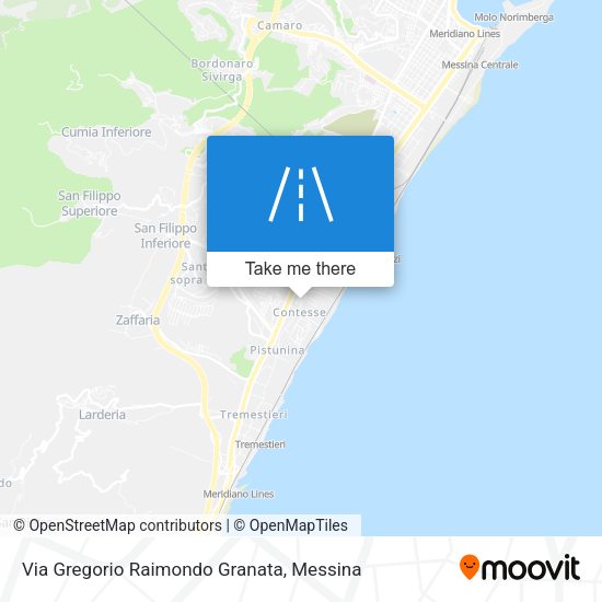 Via Gregorio Raimondo Granata map
