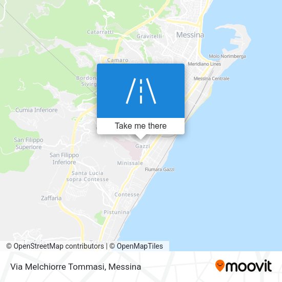 Via Melchiorre Tommasi map