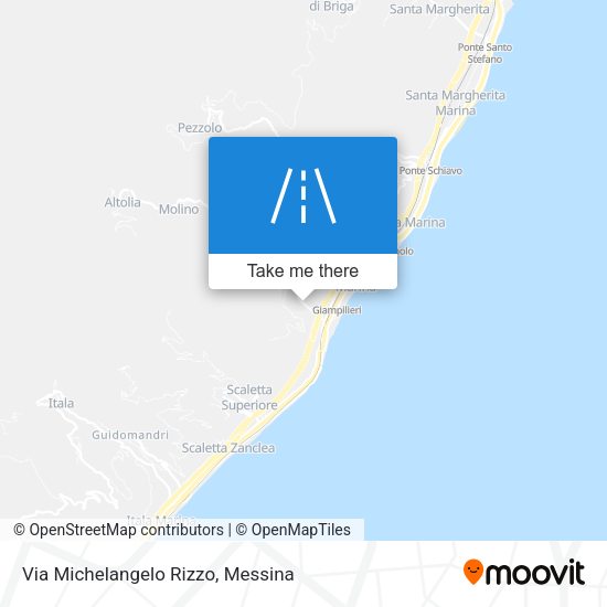 Via Michelangelo Rizzo map