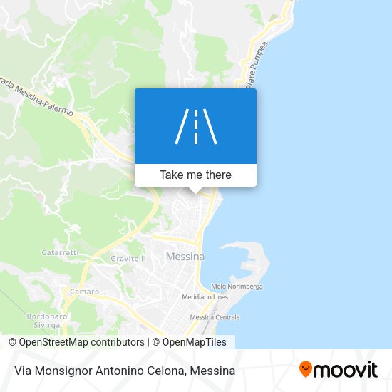 Via Monsignor Antonino Celona map