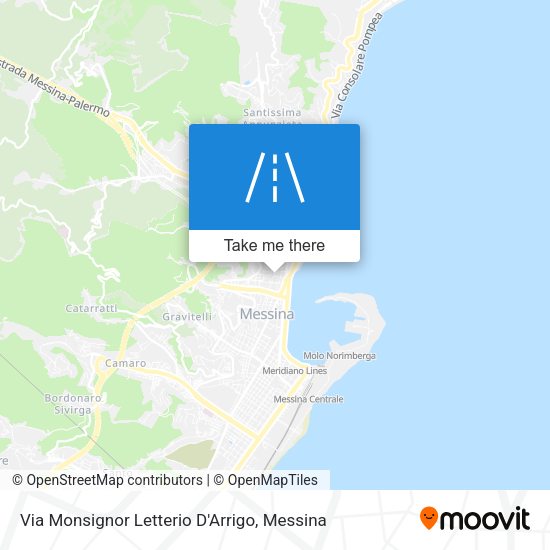 Via Monsignor Letterio D'Arrigo map