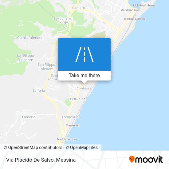 Via Placido De Salvo map