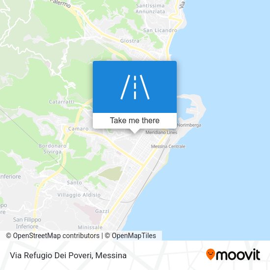 Via Refugio Dei Poveri map
