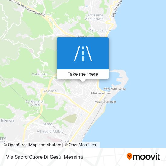 Via Sacro Cuore Di Gesù map